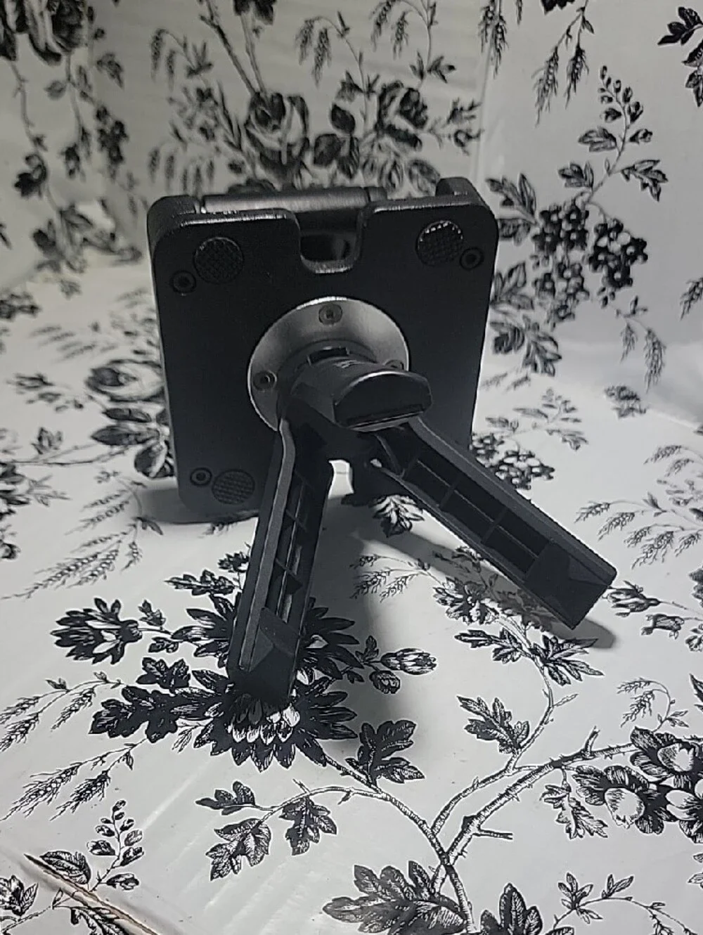 Foldable Black Tripod Phone & Camera Mount with Built-in Level